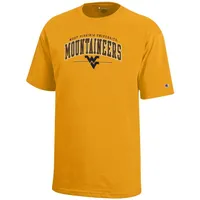 Wvu | West Virginia Champion Youth Mountaineers Arch Underline Tee Alumni Hall