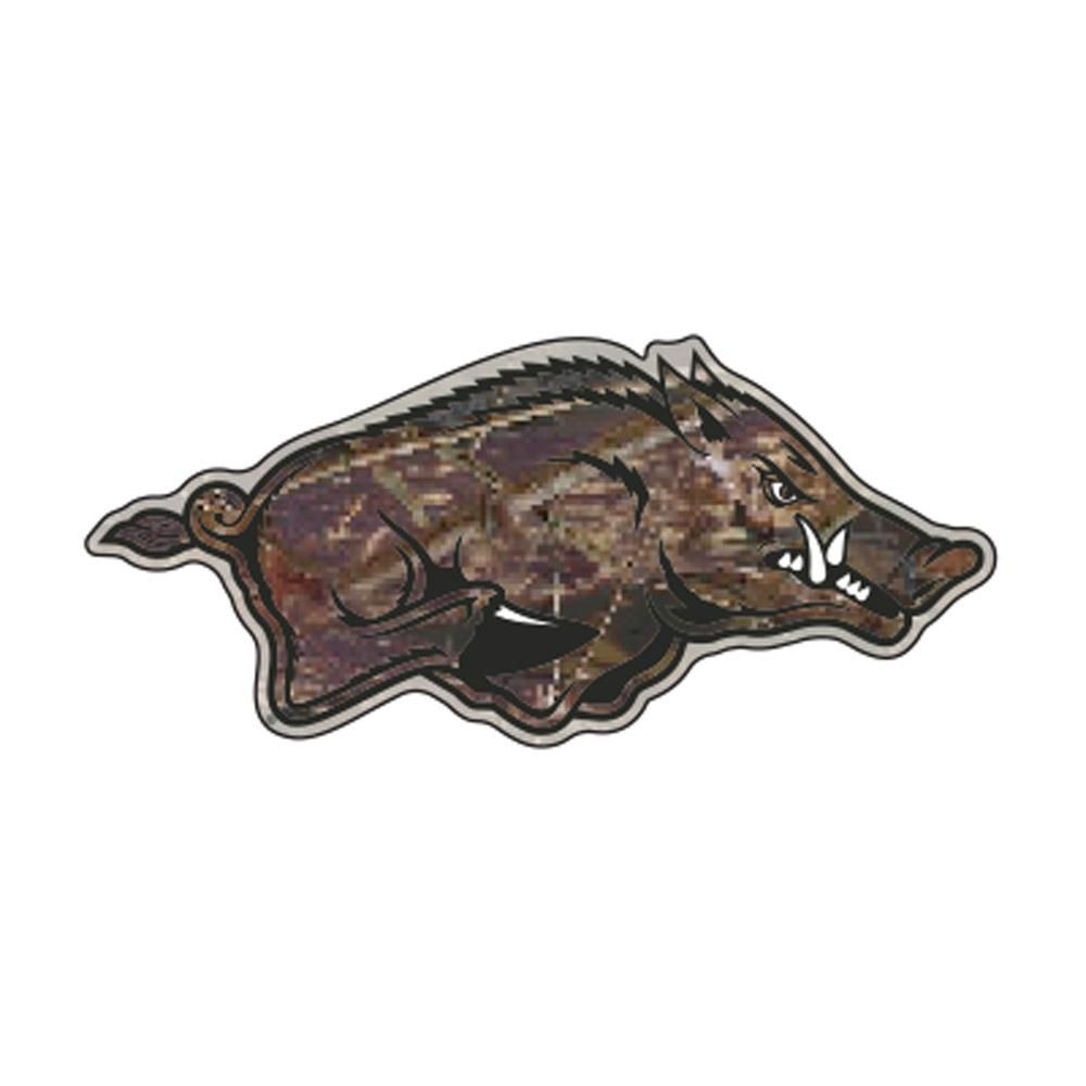  Arkansas Razorback Logo Decal 3  (Camo)