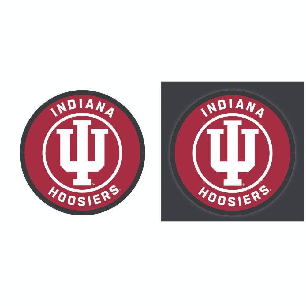  Hoosiers | Indiana 8  Led Round Lit Wall Decor | Alumni Hall