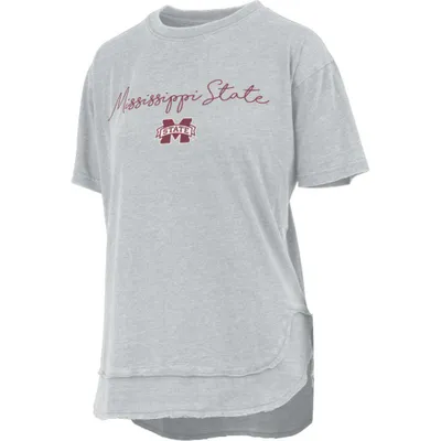 Bulldogs | Mississippi State Pressbox Brea Vintage Wash Poncho Top Alumni Hall