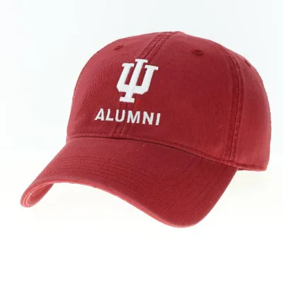  Hoosiers | Indiana Legacy Logo Over Alumni Adjustable Hat | Alumni Hall