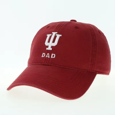  Hoosiers | Indiana Legacy Logo Over Dad Adjustable Hat | Alumni Hall