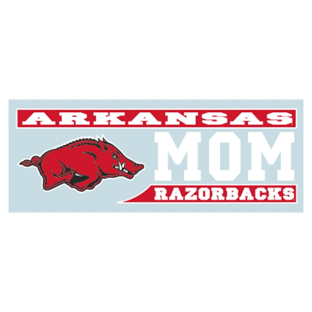  Arkansas Razorbacks Mom Block Decal 6 