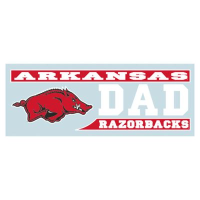  Arkansas Razorbacks Dad Block Decal 6 