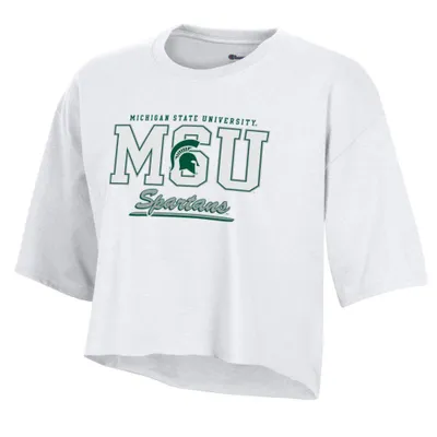 Spartans | Michigan State Champion Women's Boyfriend Cropped Tee Alumni Hall