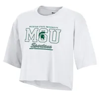 Spartans | Michigan State Champion Women's Boyfriend Cropped Tee Alumni Hall