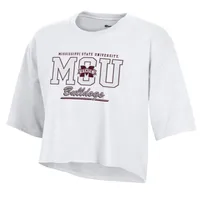 Bulldogs | Mississippi State Champion Women's Boyfriend Cropped Tee Alumni Hall