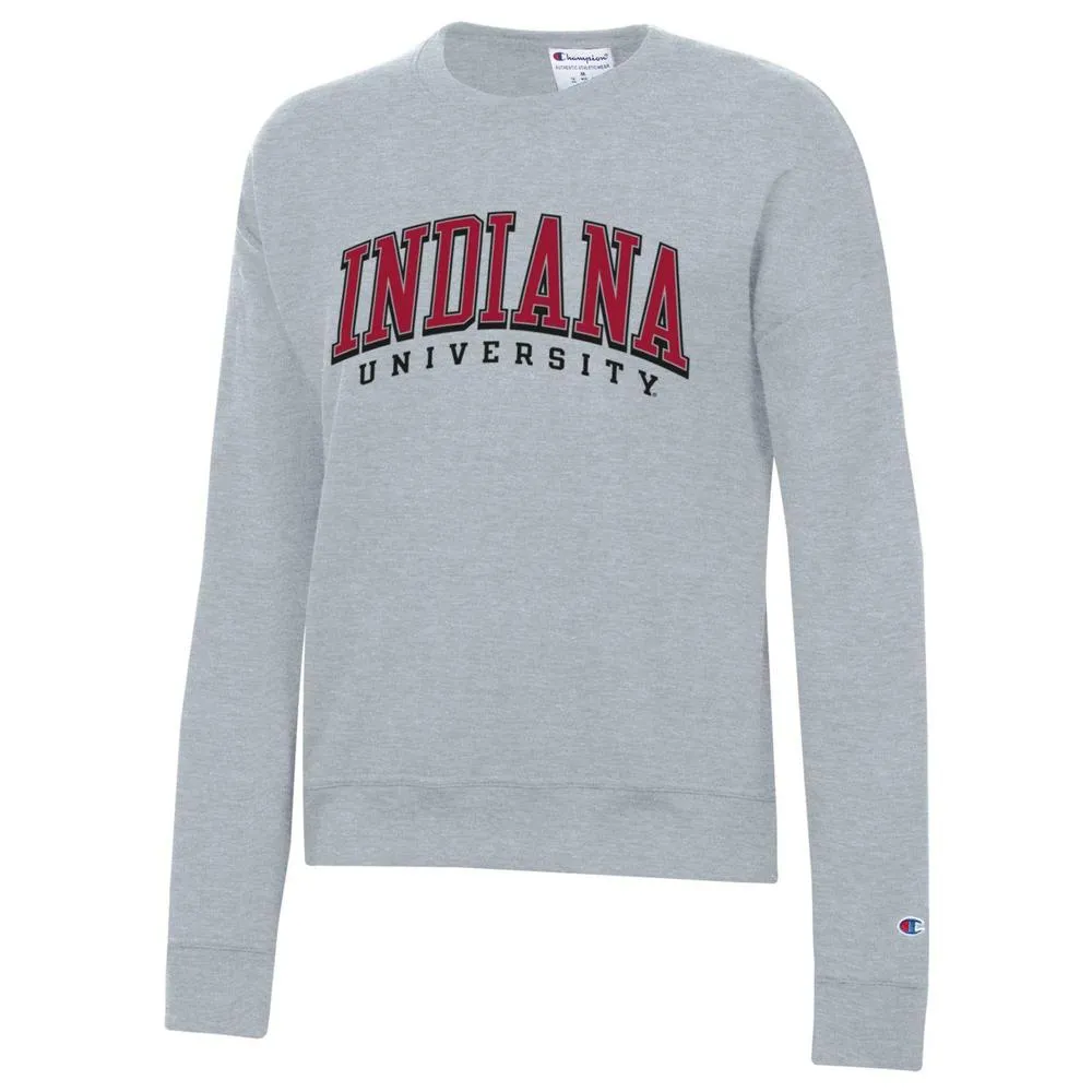 Hoosiers | Indiana Champion Women's Shadow Arch Power Blend Crew Alumni Hall