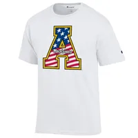 App | Appalachian State Champion Flag Fill Americana Tee Alumni Hall