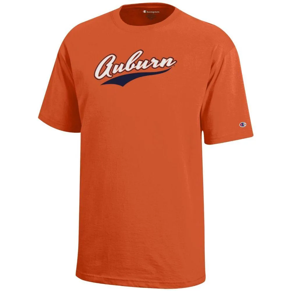 Aub | Auburn Champion Youth Script Tee Alumni Hall