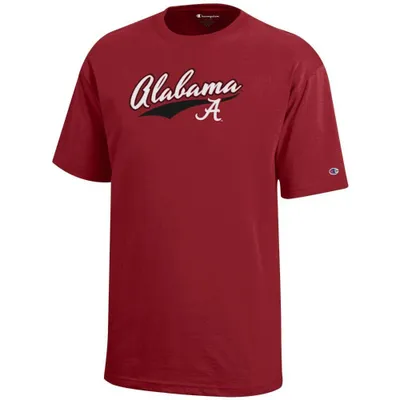 Bama | Alabama Champion Youth Script Logo Tee Alumni Hall