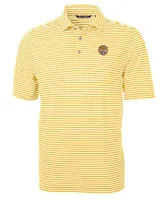 Lsu | Cutter & Amp ; Buck Vault Virtue Eco Pique Stripe Polo Alumni Hall