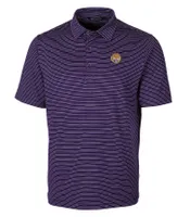 Lsu | Cutter & Amp ; Buck Vault Forge Pencil Stripe Polo Alumni Hall