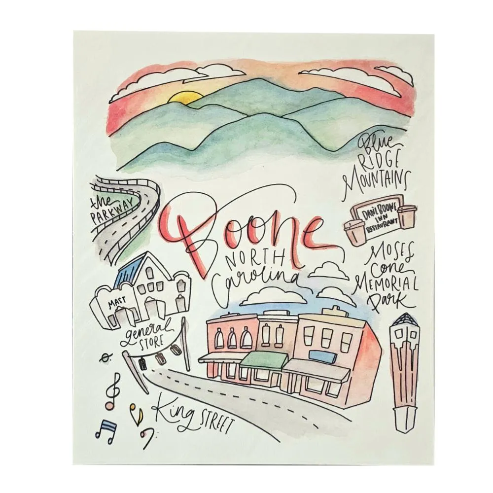  App | Boone 8  X 10  City Print | Alumni Hall