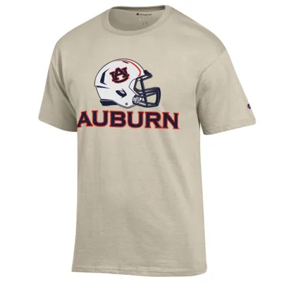 Aub | Auburn Champion Helmet Over Wordmark Tee Alumni Hall