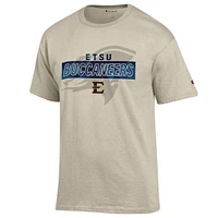 ETSU Champion Wordmark Over Tonal Logo Tee