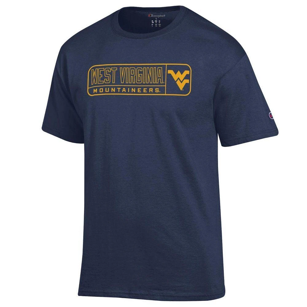 West Virginia Champion Wordmark Logo Pill Tee