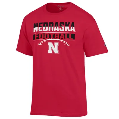 Huskers | Nebraska Champion Split Stack Football Tee Alumni Hall