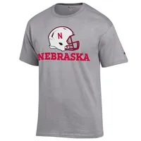 Huskers | Nebraska Champion Helmet Over Wordmark Tee Alumni Hall