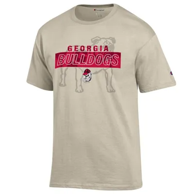 Dawgs | Georgia Champion Wordmark Over Tonal Logo Tee Alumni Hall