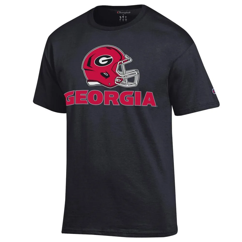 Dawgs | Georgia Champion Helmet Over Wordmark Tee Alumni Hall