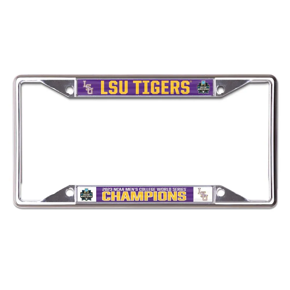  Lsu | Lsu Wincraft 2023 College World Series Champs License Plate Frame | Alumni Hall