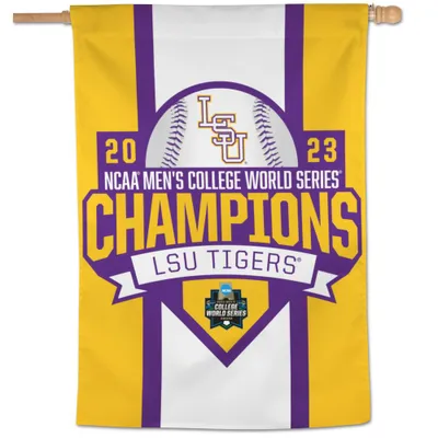  Lsu | Lsu Wincraft 2023 College World Series Champs 28 X 40  Vertical Banner | Alumni Hall