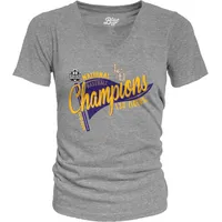 Alumni Hall Lsu, Women's 2023 Men's College World Series Champs Tri Blend  V- Neck This Is Baseball Tee Alumni Hall