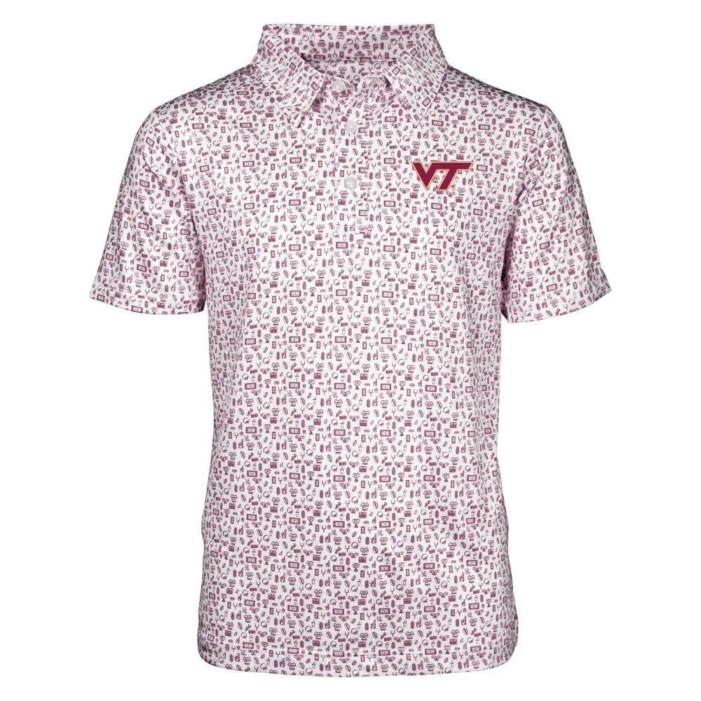 Hokies | Virginia Tech Garb Youth Football Crew Polo Alumni Hall