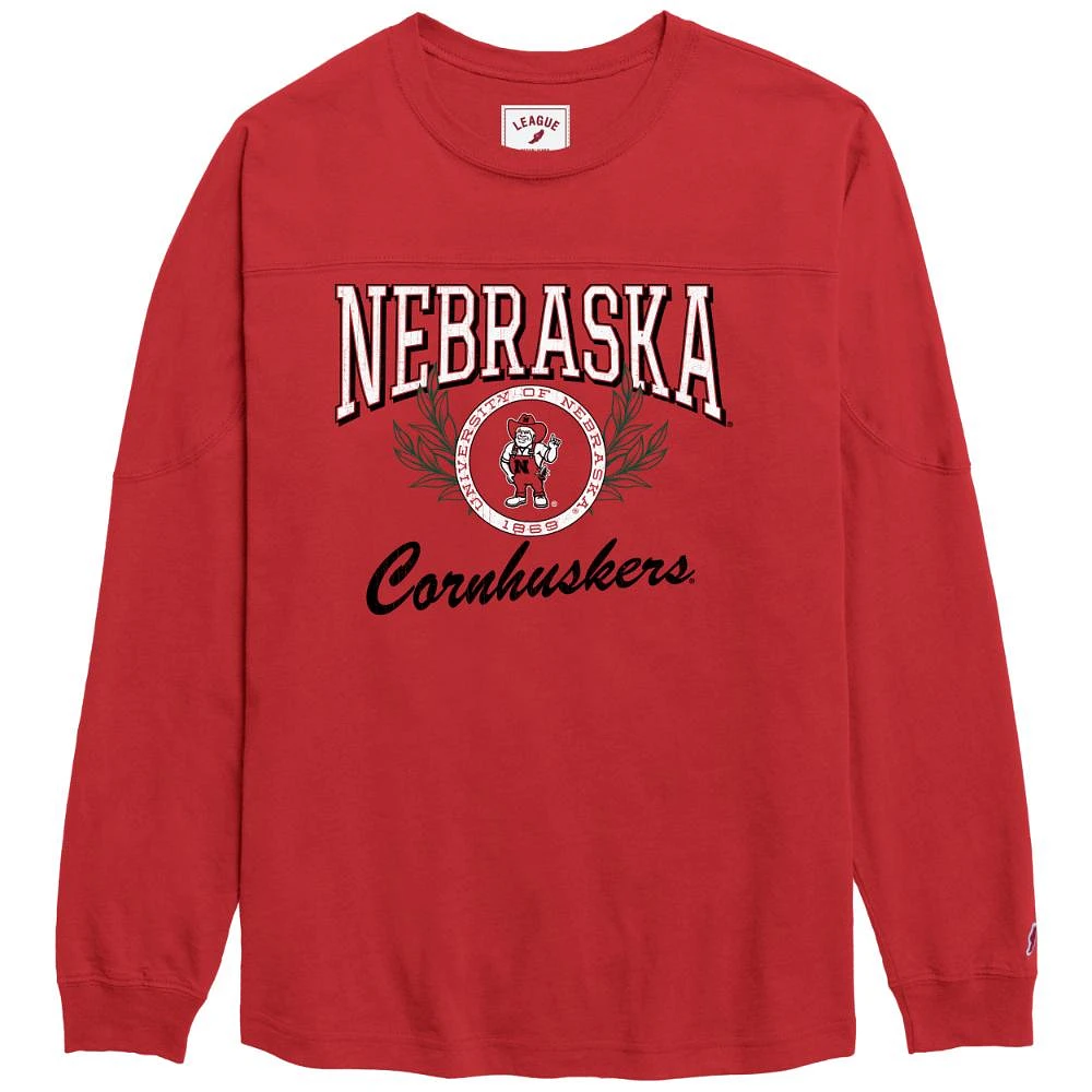 Nebraska League Vault Throwback Long Sleeve Tee