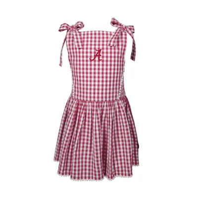 Bama | Alabama Garb Toddler Teagan Gingham Dress Alumni Hall