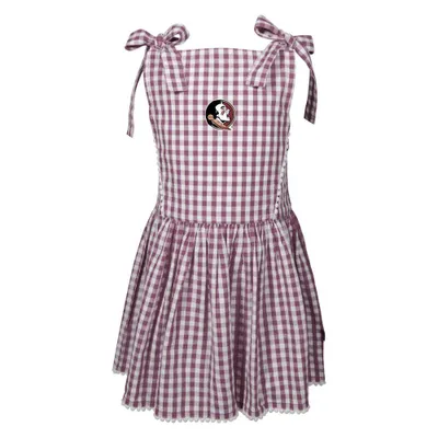 Fsu | Florida State Garb Toddler Teagan Gingham Dress Alumni Hall