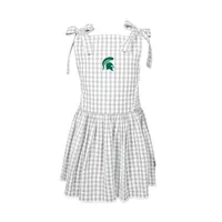 Spartans | Michigan State Garb Toddler Teagan Gingham Dress Alumni Hall