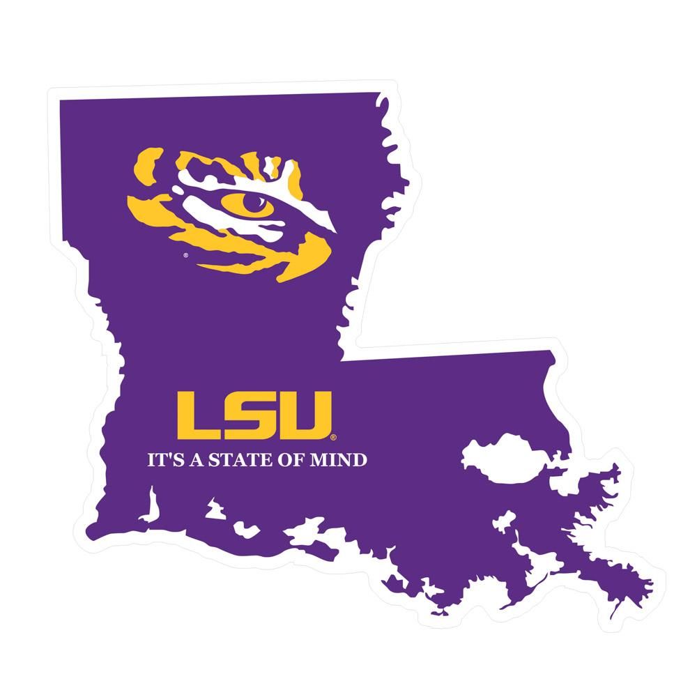  Lsu Decal La State Of Mind 4 