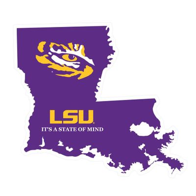  Lsu Decal La State Of Mind 4 