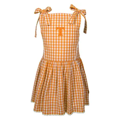 Vols | Tennessee Garb Toddler Teagan Gingham Dress Alumni Hall