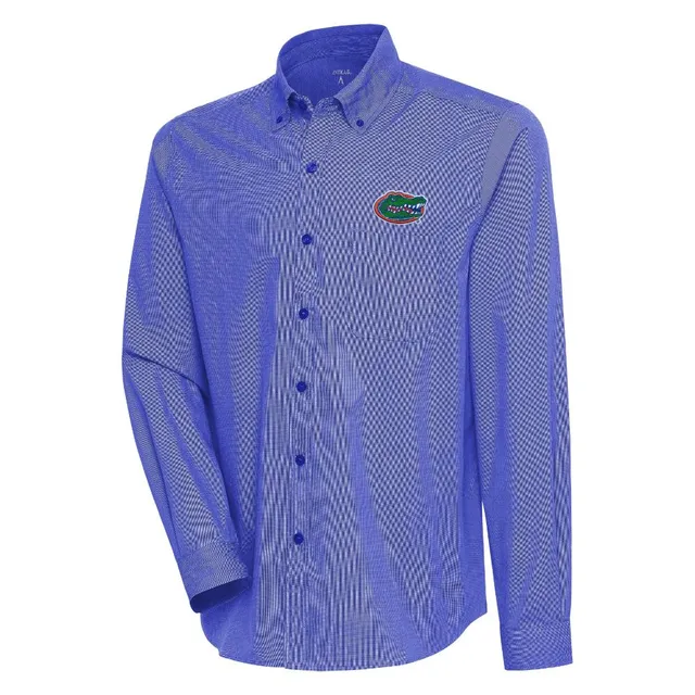 Lids Chicago Cubs Antigua Ease Flannel Button-Up Long Sleeve Shirt -  Royal/White