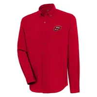 Wku | Western Kentucky Antigua Flight Long Sleeve Woven Shirt Alumni Hall