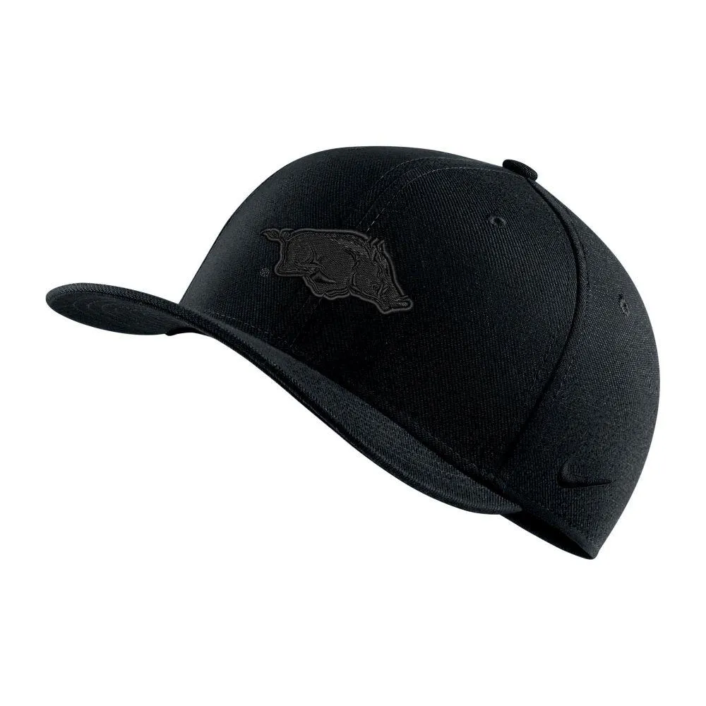 Razorbacks | Arkansas Nike C99 Triple Black Swoosh Flex Fit Cap Alumni Hall