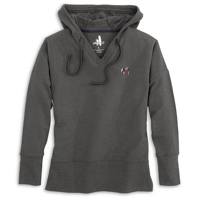 Georgia Johnnie-O Women's Carrie V-Neck Hoodie