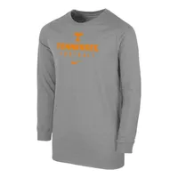 Vols | Tennessee Nike Youth Cotton Team Issue Long Sleeve Tee Alumni Hall