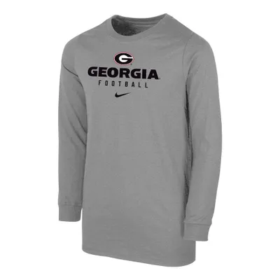 Dawgs | Georgia Nike Youth Cotton Team Issue Long Sleeve Tee Alumni Hall