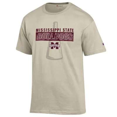 Bulldogs | Mississippi State Champion Wordmark Stack Over Tonal Logo Tee Alumni Hall