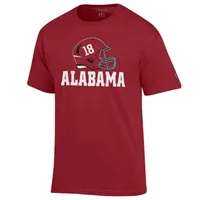 Bama | Alabama Helmet Over Wordmark Tee Alumni Hall