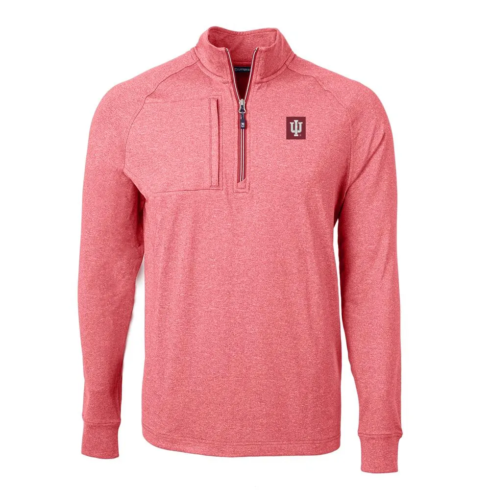 Hoosiers | Indiana Cutter & Amp ; Buck Eco Knit Heather 1/4 Zip Pullover Alumni Hall