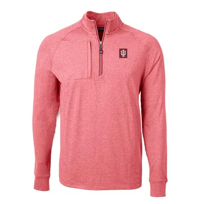 Hoosiers | Indiana Cutter & Amp ; Buck Eco Knit Heather 1/4 Zip Pullover Alumni Hall