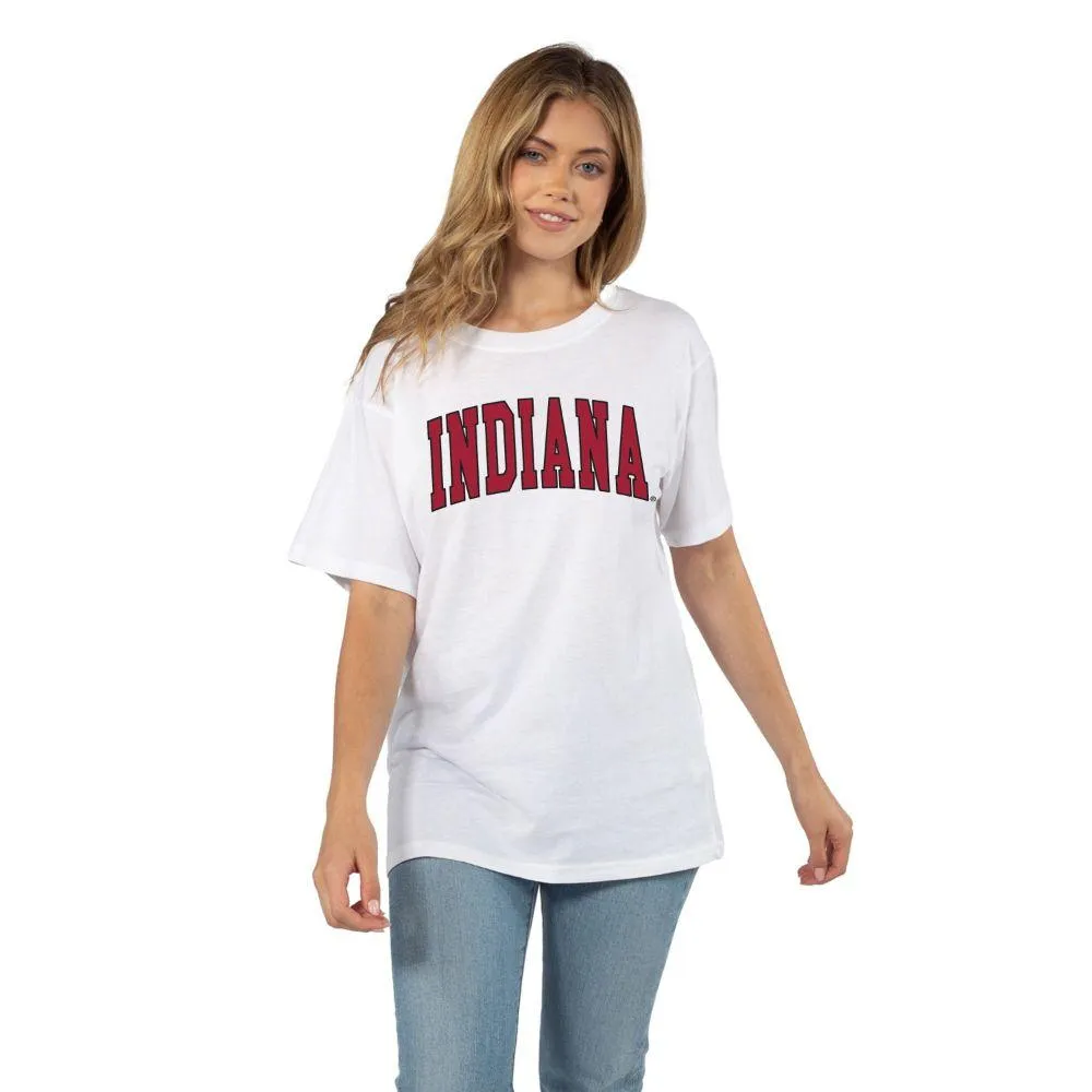 Hoosiers | Indiana Tall Outline Arc Effortless Tee Alumni Hall