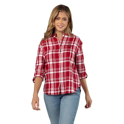 Arkansas Boyfriend Long Sleeve Plaid Woven