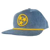  Ahs | Gold Tristar Navy Corduroy With Gold Rope Hat | Alumni Hall