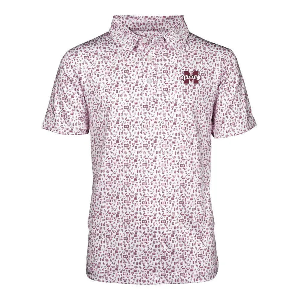 Bulldogs | Mississippi State Garb Youth Football Crew Polo Alumni Hall